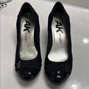 Anne Klein Black Patent Leather Heels